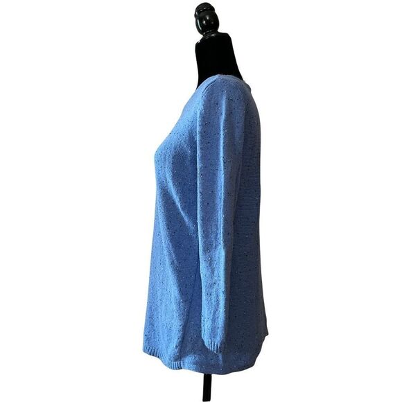 Talbots Blue Flecked Sweater - Size S - Picture 2 of 5